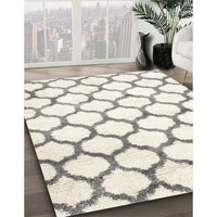 Contemporary Sage Green Trellis Rug, con650