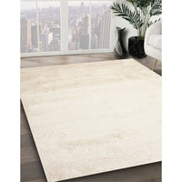 Contemporary Champagne Beige Solid Rug, con651