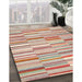 Machine Washable Contemporary Tan Brown Rug in a Family Room, wshcon653