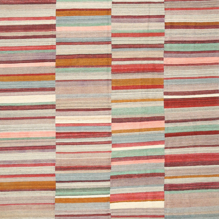 Contemporary Tan Brown Southwestern Rug, con653