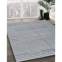 Contemporary Light Slate Gray Modern Rug, con654