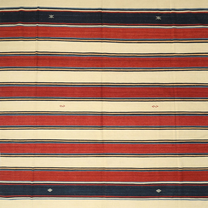 Square Contemporary Brown Oriental Rug, con656