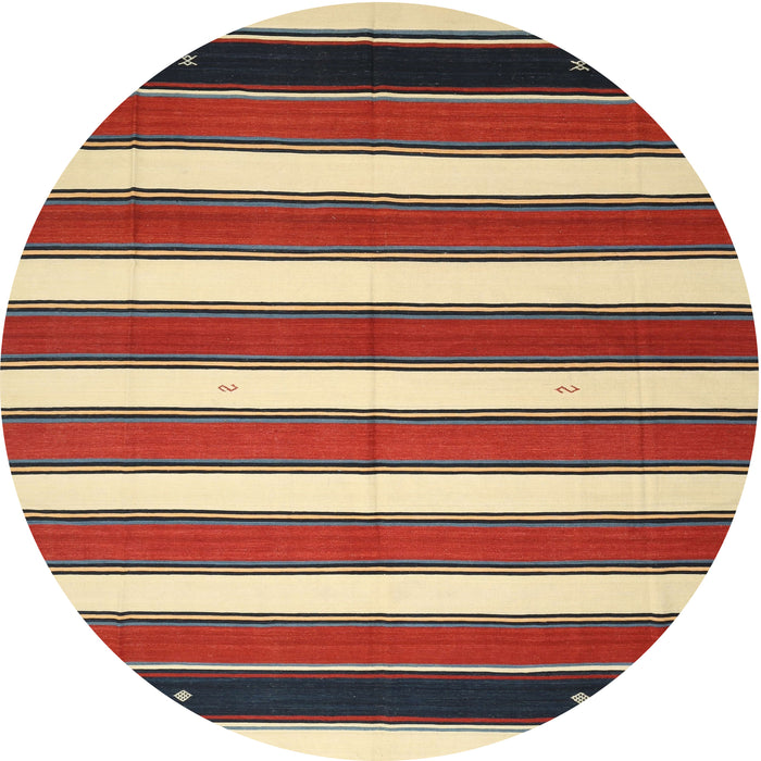 Sideview of Contemporary Brown Oriental Rug, con656