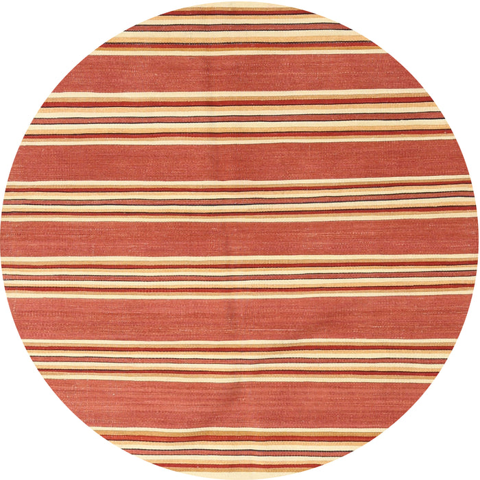 Sideview of Contemporary Scarlet Red Oriental Rug, con657