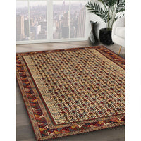 Contemporary Brown Modern Rug, con659