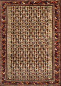 Machine Washable Contemporary Peru Brown Rug, wshcon659