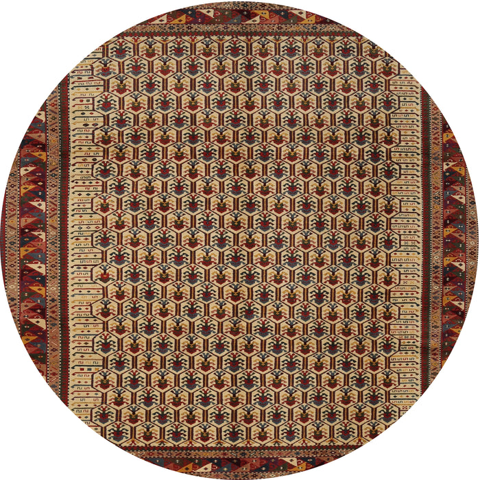 Sideview of Contemporary Brown Modern Rug, con659