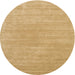 Sideview of Contemporary Yellow Solid Rug, con65