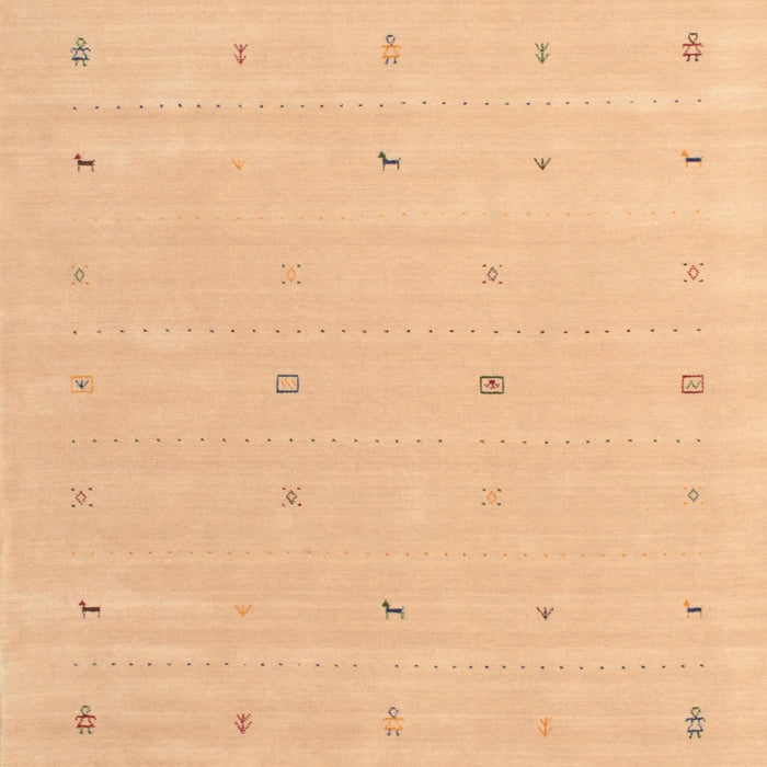 Contemporary Yellow Orange Solid Rug, con662