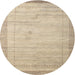 Sideview of Contemporary Brown Modern Rug, con666