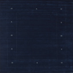 Square Contemporary Blue Modern Rug, con667