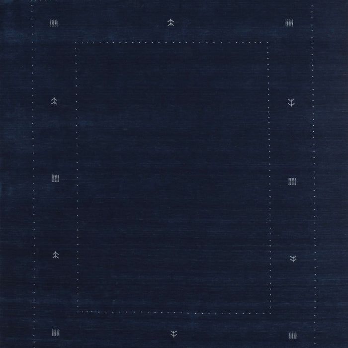 Machine Washable Contemporary Night Blue Rug, wshcon667
