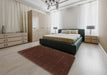 Machine Washable Contemporary Night Red Rug in a Bedroom, wshcon668