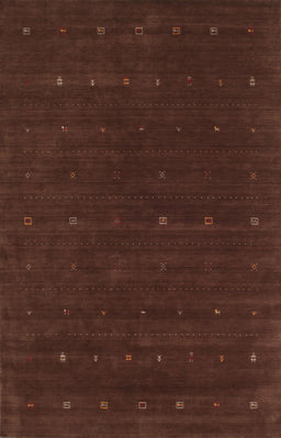 Machine Washable Contemporary Night Red Rug, wshcon668