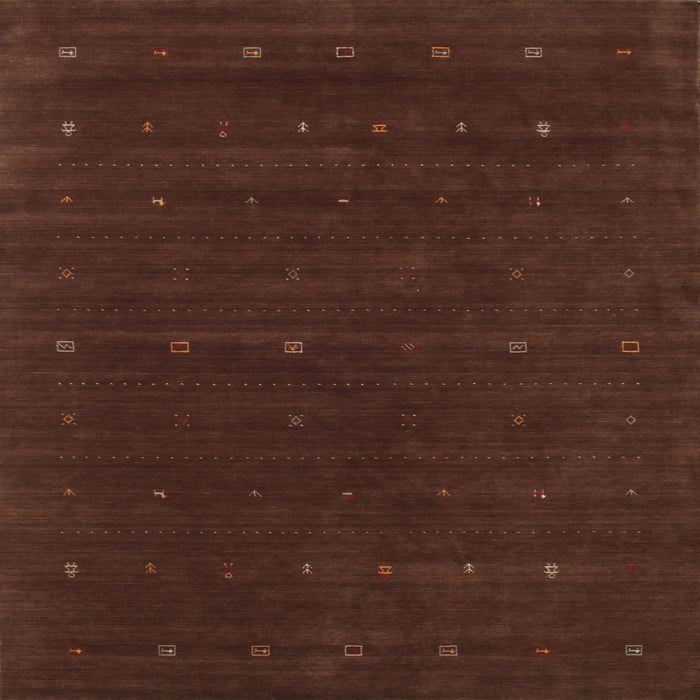 Sideview of Machine Washable Contemporary Night Red Rug, wshcon668