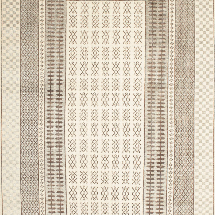 Contemporary Light French Beige Brown Southwestern Rug, con669