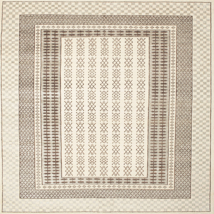 Sideview of Machine Washable Contemporary Gold Rug, wshcon670