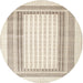 Sideview of Contemporary Gold Modern Rug, con670