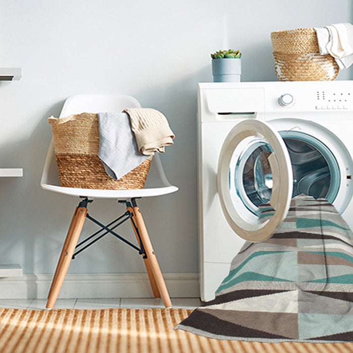 Machine Washable Contemporary Camouflage Green Rug in a Washing Machine, wshcon672