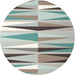 Sideview of Contemporary Camouflage Green Modern Rug, con672