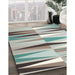Machine Washable Contemporary Camouflage Green Rug in a Family Room, wshcon672
