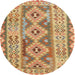 Sideview of Contemporary Red Southwestern Rug, con675