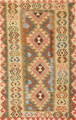 Contemporary Red Southwestern Rug, con675