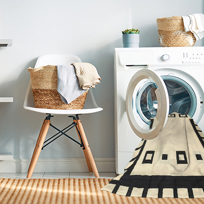 Machine Washable Contemporary Khaki Green Rug in a Washing Machine, wshcon676