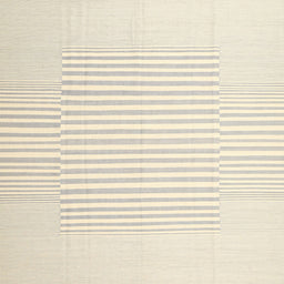 Square Contemporary Peach Beige Solid Rug, con677