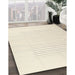 Machine Washable Contemporary Peach Beige Rug in a Family Room, wshcon677