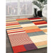 Machine Washable Contemporary Brown Gold Rug in a Family Room, wshcon678