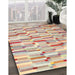 Machine Washable Contemporary Brown Rug in a Family Room, wshcon679