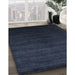 Machine Washable Contemporary Dark Blue Grey Blue Rug in a Family Room, wshcon67