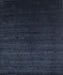 Machine Washable Contemporary Dark Blue Grey Blue Rug, wshcon67