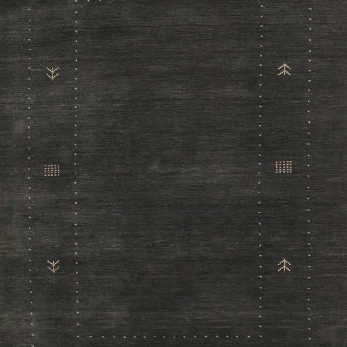 Contemporary Charcoal Black Modern Rug, con680