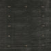 Square Contemporary Charcoal Black Modern Rug, con680