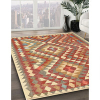 Contemporary Red Southwestern Rug, con683