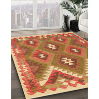 Contemporary Red Southwestern Rug, con684