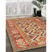 Machine Washable Contemporary Metallic Gold Rug in a Family Room, wshcon686