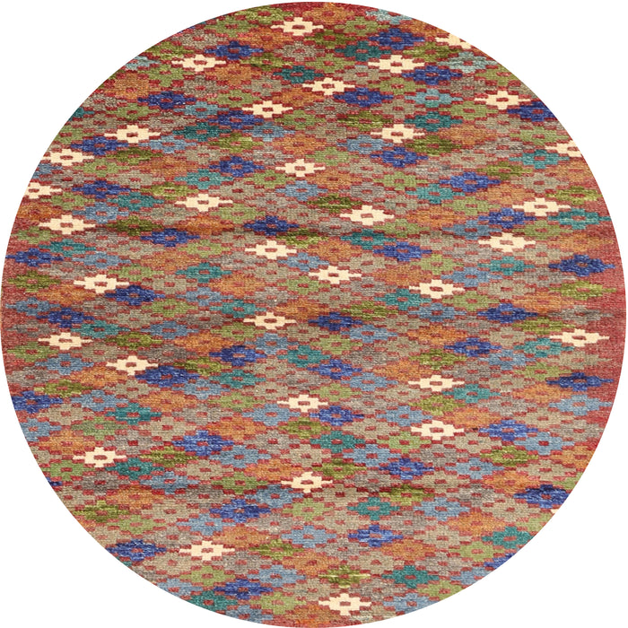 Sideview of Contemporary Brown Southwestern Rug, con694
