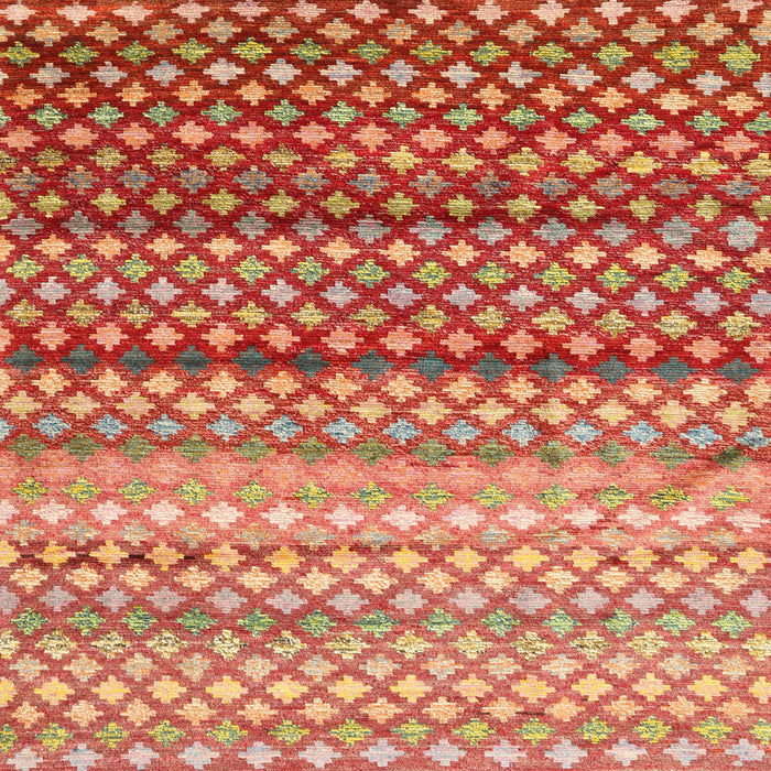 Sideview of Machine Washable Contemporary Sand Brown Rug, wshcon699