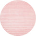 Sideview of Contemporary Light Red Pink Modern Rug, con69