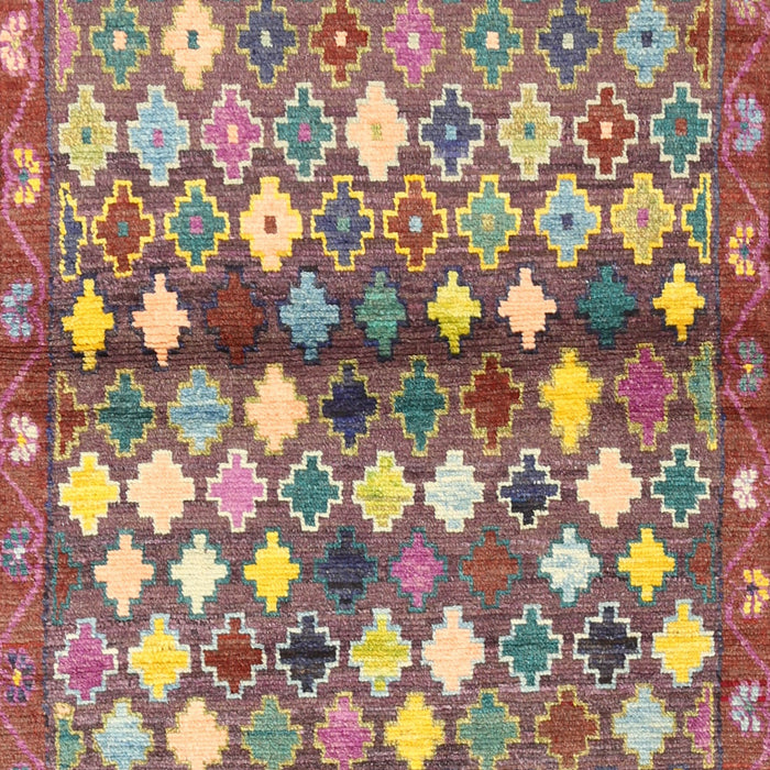 Contemporary Cherry Red Southwestern Rug, con700