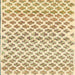 Sideview of Machine Washable Contemporary Sun Yellow Rug, wshcon701