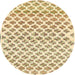 Sideview of Contemporary Sun Yellow Modern Rug, con701