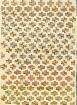 Contemporary Sun Yellow Modern Rug, con701