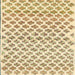 Square Contemporary Sun Yellow Modern Rug, con701