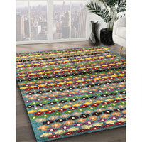 Contemporary Chestnut Brown Modern Rug, con705