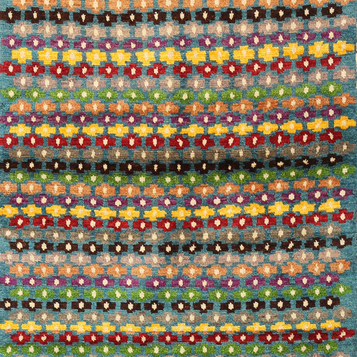 Contemporary Chestnut Brown Modern Rug, con705