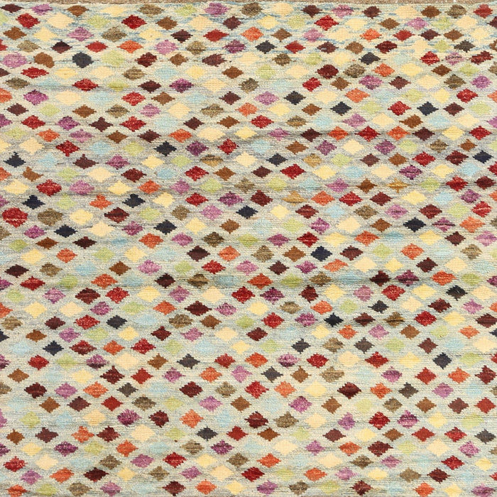 Sideview of Machine Washable Contemporary Rust Pink Rug, wshcon706